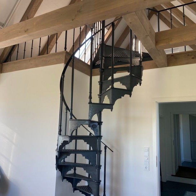 Cast iron spiral staircase model Bordeaux on the island of Fehmarn (Germany)
