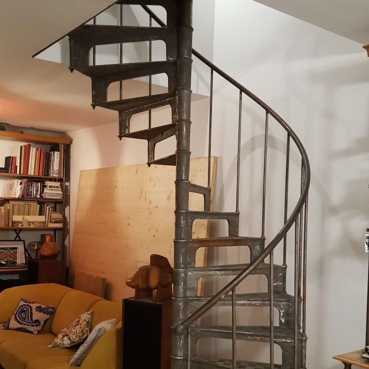 Dijon model cast iron spiral staircase turning anti-clockwise