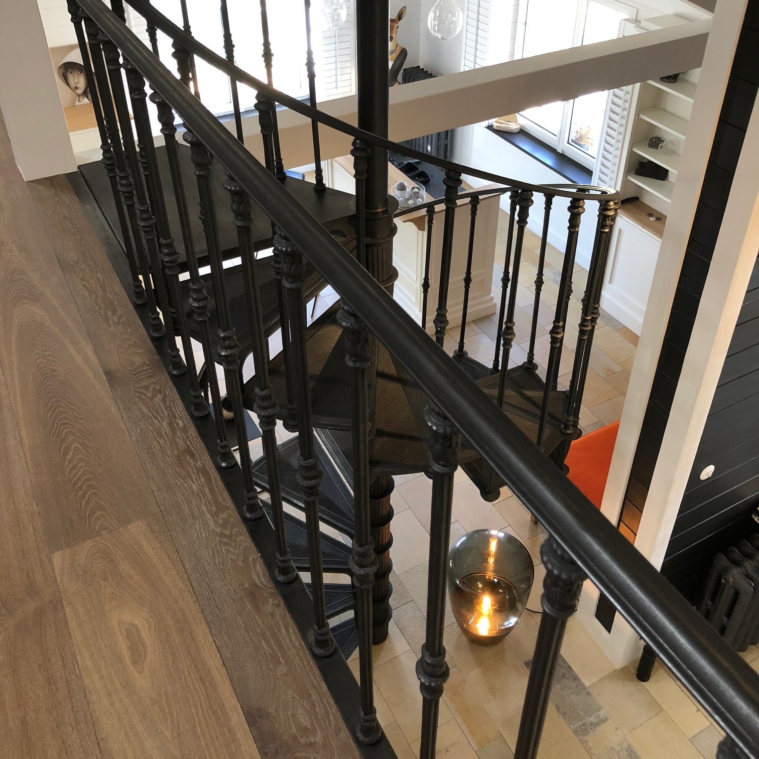 Cast iron spiral staircase model Reims  - Style Chic